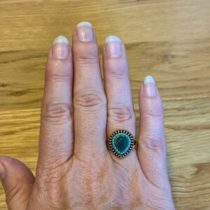 *NEW! Multicolor Faceted Fashion Gypsy Ring SZ 9.5